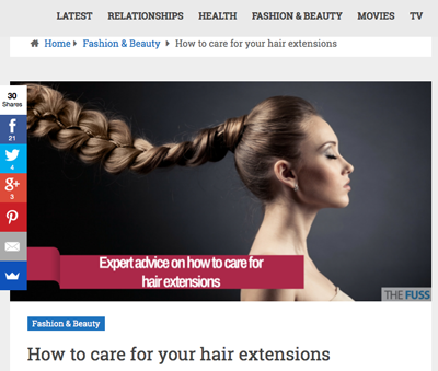 the fuss image for hair exten