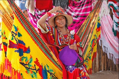 colourful wayuu women of Columbia