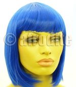 Short Blue Bob Synthetic Cosplay Party Wig - 23.3"