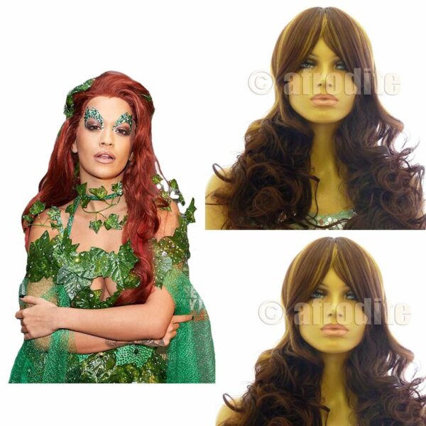 Brown Disco Cosplay Synthetic Wig - 23.3"