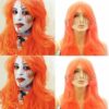 Long Red Halloween Synthetic Wig - 22.3"