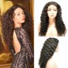 "Afrobella" Deep Water Wave Brazilian Lace Front Wig - natural virgin