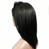 "Kenya" Afro Relaxed Yaki Straight lace front wig short - 100% Remy Human Hair