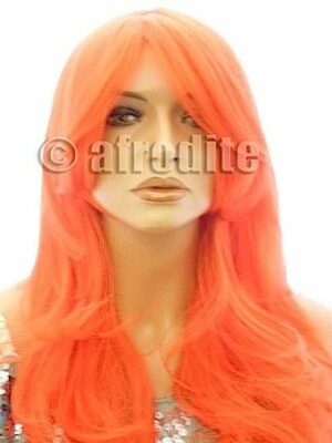 Long Red Halloween Synthetic Wig