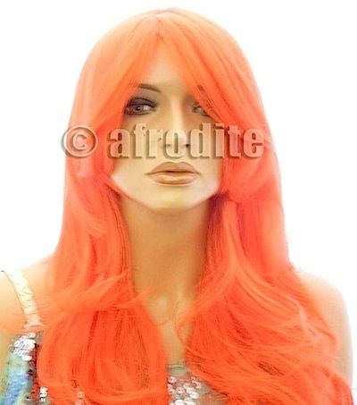 Long Red Halloween Synthetic Wig - 22.3"